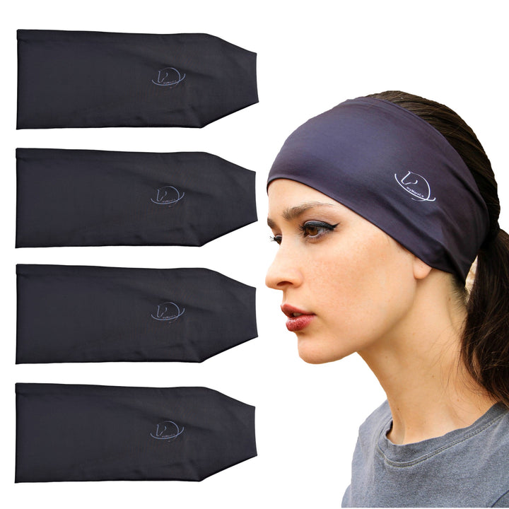 Equestrian Headbands |  4 Pack Black