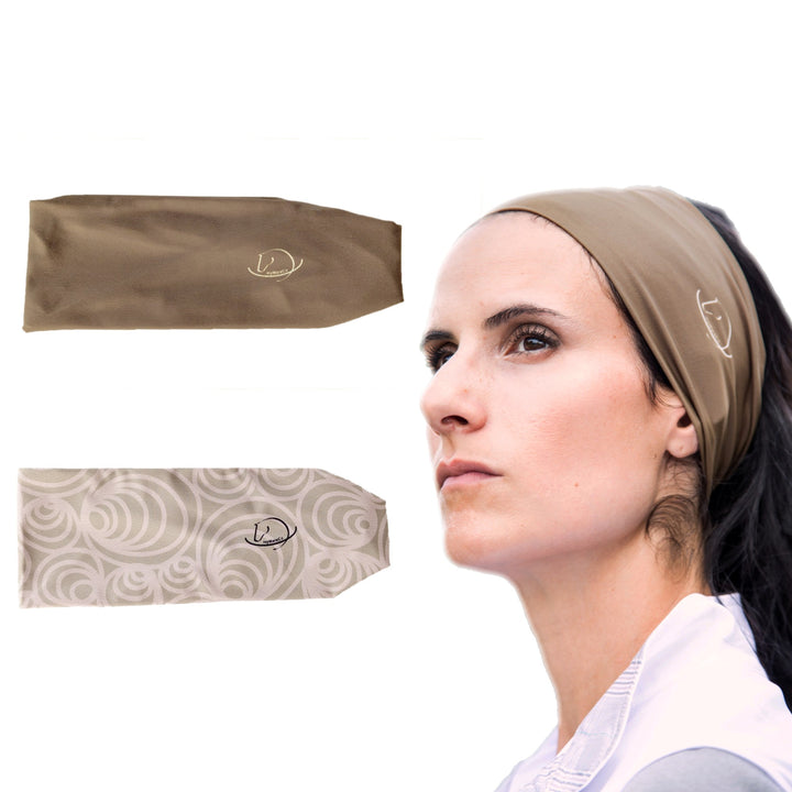Equestrian Headbands |  2 Pack Brown & Tan Pattern