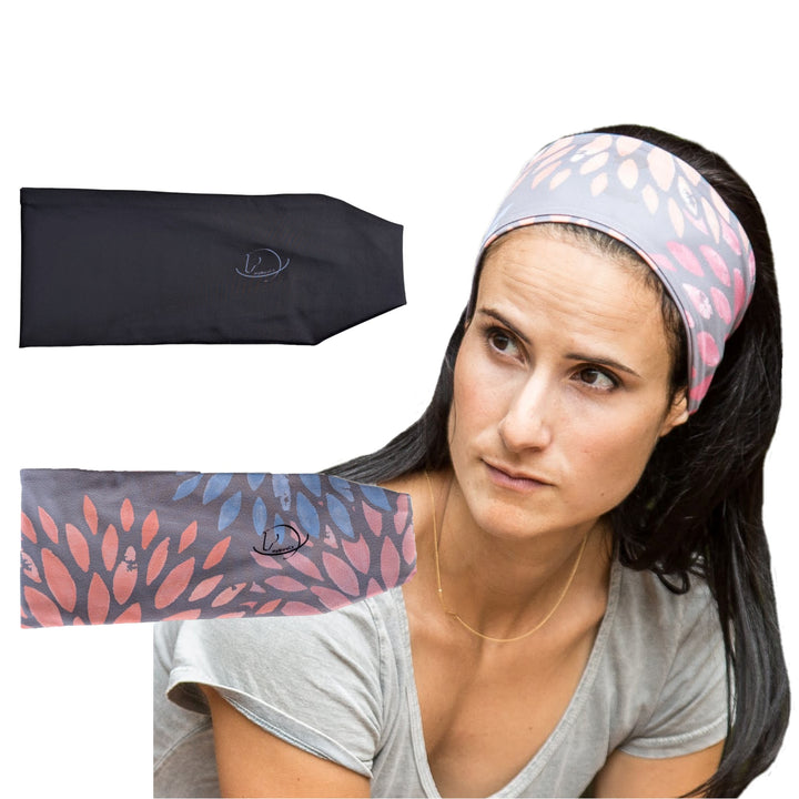 Equestrian Headbands | 2 Pack Black & Silver